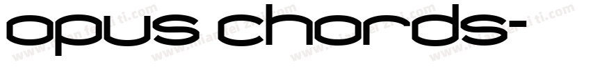 opus chords字体转换